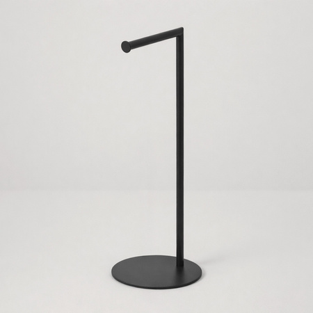 Prosty, czarny stojak na papier KS-47 PAPER STAND z serii KAJA HOME