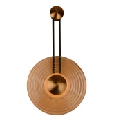 Kinkiet wiszący szklane ryflowane koło LED 3000K Maxlight W0473 Sing