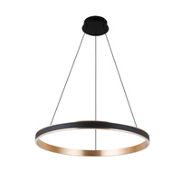 Elegancka lampa wisząca LED 80cm ze ściemnianiem 3-stopniowym RIO 80 3-STEP DIMM BK/GO AZZARDO AZ5778