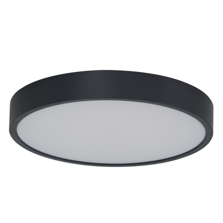 Czarny plafon 23cm IP44 z czujnikiem ruchu PANDINO 23 CCT SWITCH SENSOR IP44 BK AZZARDO AZ6588