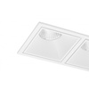 Podwójna biała oprawa podtynkowa LED z funkcją CCT OKOS 2 20W CCT SWITCH WH AZZARDO AZ5996