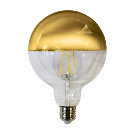 Żarówka Filamentowa LED 7W G125 E27 GOLD Barwa Ciepła EKZF7812