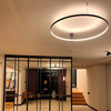 Plafon Ring L duży czarny okrąg 90cm LED CCT Light Prestige LP-909/1C L BK CCT