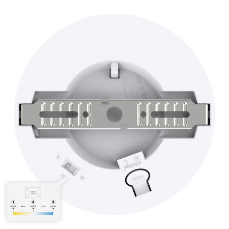 Plafon Evora Biały Round 6W 3CCT Milagro ML1786