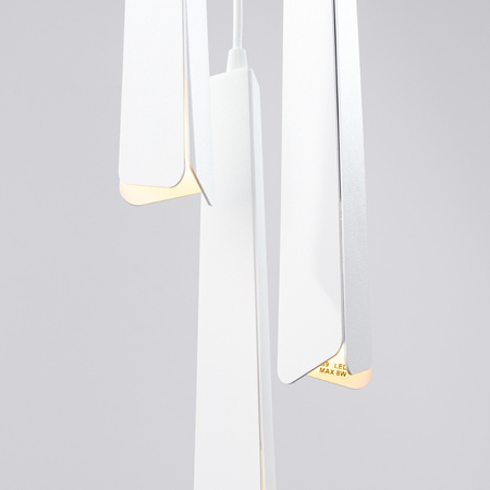 Lampa wisząca PRYSM 3P biała Sollux SL.1398