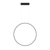 Lampa wisząca okrąg 60cm Mirror S czarna IP44 LED CCT Light Prestige LP-999/1P S BK CCT