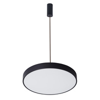 Okragła czarna lampa wisząca o średnicy 40cm LED 4000K Orbital Italux 5361-830RP-BK-4