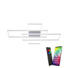 Lampa sufitowa plafon srebrny Q-INIGO LED Paul Neuhaus 8195-55 sterowana pilotem funkcja smart