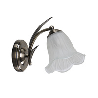 ANTIQA LAMPA KINKIET PATYNOWY 1X40 E27 KLOSZ BIAŁY Candellux 21-22486