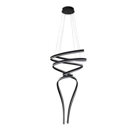 Designerska lampa wisząca LED w kształcie spirali ściemnialna RIBANA 3-STEP DIMM BK AZZARDO AZ6780