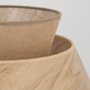 Lampa podłogowa w kolorze sabia KALUM WOOD + Juta średnica 45cm 1xE27 Tk Lighting 16225