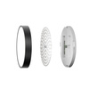 Okrągły plafon z czarną obramówką 30cm LED 2800K/4000K/6000K IP44 Botta Italux PLF-63746-M-BK