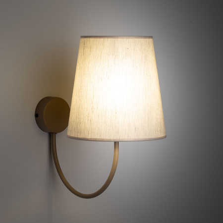 Kinkiet z abażurem z lnu CANDI SABIA 1xE27 Tk Lighting 11071