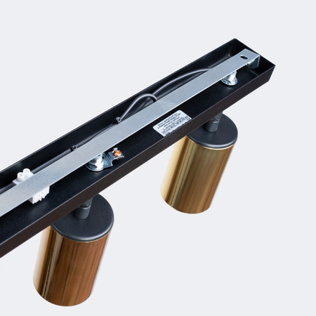 Plafon WINX 3 czarny/złoty Sollux SL.1384