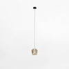 Lampa wisząca COLORE LED z bursztynowym kloszem Zuma Line MD3350-1BL/CO