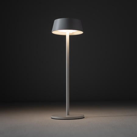 Biała przenośna lampka stołowa na stolik do ogrodu USB 3000K AMY LED Nowodvorski 11531