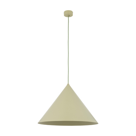 Lampa wisząca duży stożek o średnicy 50cm w kolorze pistacjowym CONO XL PISTACIO 1xE27 Tk Lighting 11420
