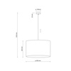 Lampa wisząca JUTA TK Lighting 6582