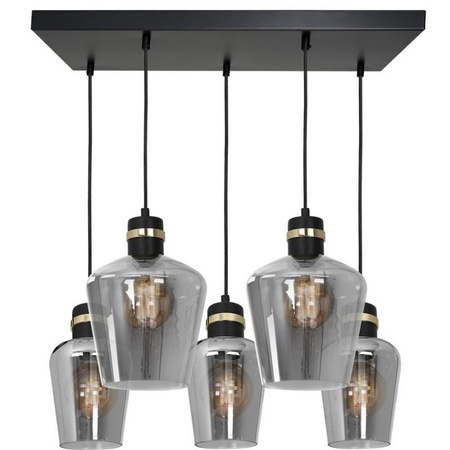 Lampa wisząca RICHMOND BLACK / GOLD Milagro MLP6543