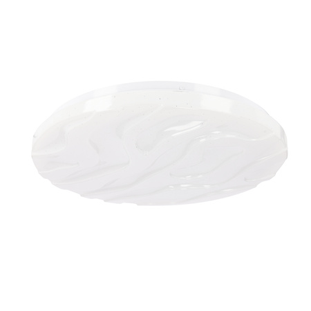 Nevada lampa sufitowa plafon biały 15w led 29 cm klosz biały efekt sky Candellux 12-11268