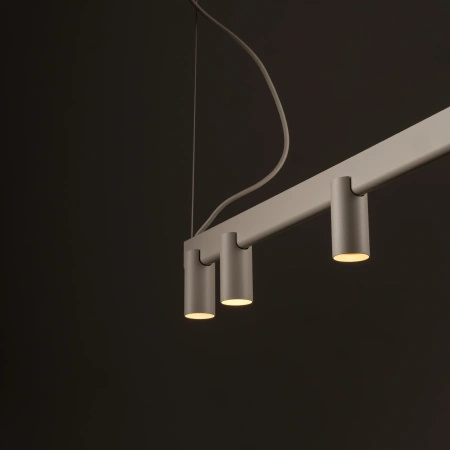 Lampa wisząca beżowa belka z tubami FOURTY LINE LED 900 Nowodvorski 12297