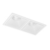 Podwójna biała oprawa podtynkowa LED z funkcją CCT OKOS 2 20W CCT SWITCH WH AZZARDO AZ5996