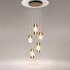 Kaskadowa lampa wisząca kule – pionowa kompozycja światła LED 3000K Drop MOD273PL-L80G3K Maytoni