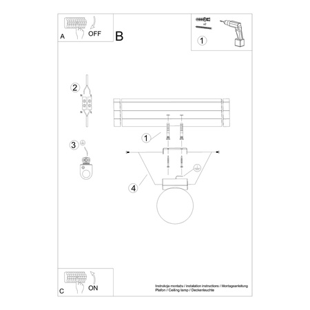 Lampa sufitowa YOLI Sollux SL.1146
