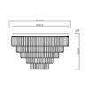 Lampa sufitowa MILANO fi 75cm 12xE14 Milagro ML1025