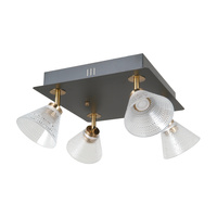 Lampa sufitowa Orella LED 3000K Italux WL-34393-4S-BK-HBR