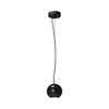 Lampa wisząca czarna kula marmurowa 12cm Basic Texture Maytoni MOD461PL-01B