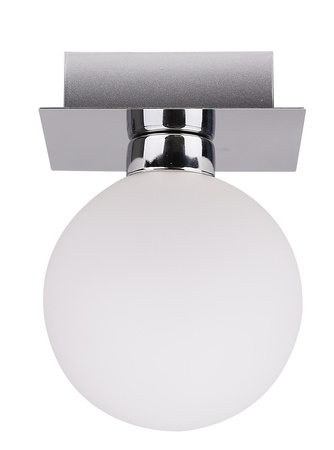 Oden lampa sufitowa chromowy 1x40w g9 klosz biały Candellux 91-03195