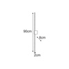 Ciemnoszary kinkiet elewacyjny LED 90cm BARI GREY Kaja Lighting  K-82433