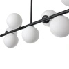 Lampa wisząca czarna siedem białych kul 7xE14 PLC0104-BK Yaskr