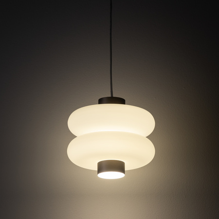 Lampa wisząca LED z podwójnym mlecznym kloszem LUNARI LED Nowodvorski 11981