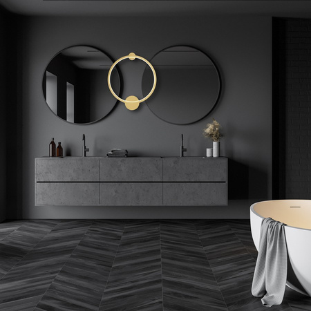 Lampa sufitowa SATURNO GOLD LED 50cm IP44 Milagro ML8859