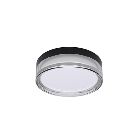 Okrągły plafon 30cm do łazienki z czarną obramówką IP65 LED wybór barwy światła Rilta Italux PLF-73527-M-BK