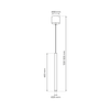 Lampa wisząca cienka tuba MONZA BRASS 1xG9 max 8W LED Milagro MLP8839