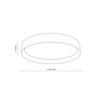 Plafon sufitowy w kolorze słomkowym 42,5cm DEMI RAFIA LED Tk Lighting 11855
