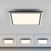 Kwadratowy plafon 45x45 z czarną ramką sterowany pilotem i smartfonem LED EDGING-SMART Just Light Leuchten Direkt 14451-18