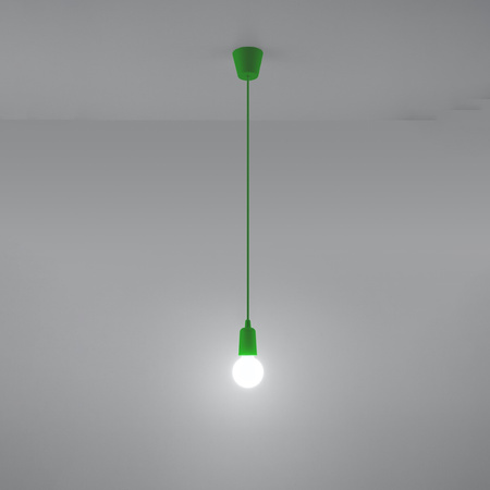Lampa wisząca DIEGO 1 zielony Sollux SL.0581