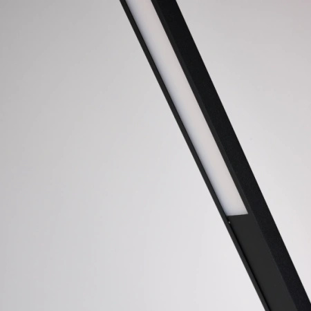 Czarna lampa podłogowa LED ONTARIO XL FLOOR DIMM SWITCH BK Azzardo AZ7300