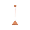 Stożkowa lampa wisząca o średnicy 21cm CONO S SALMON 1XE27 Tk Lighting 11383