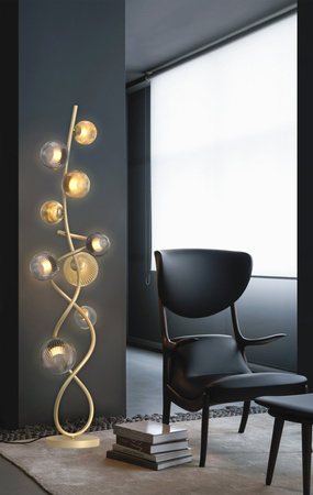 Lampa podłogowa METZ 9 złota Wofi Premium 3015-904