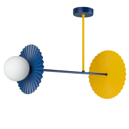 Lampa wisząca Bloom 2xG9 Granat-żółty Milagro MLP0296