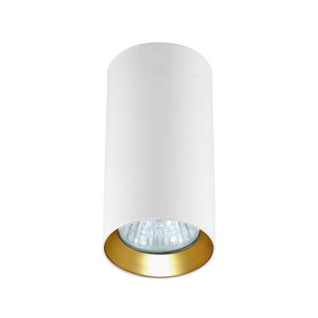 Tuba natynkowa Manacor 13 cm oczko biało - złote 1xGU10 Light Prestige LP-232/1D - 130 WH/GD
