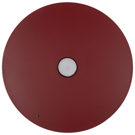 Lampa wisząca metalowy cienki talerz w kolorze burgund z możliwością zawieszenia pod skosem PIATTO 1xGX53 fi 55cm Milagro MLP2919