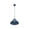 Niebieska stożkowa lampa wisząca o średnicy 26cm CONO M NAVY 1XE27 Tk Lighting 11414