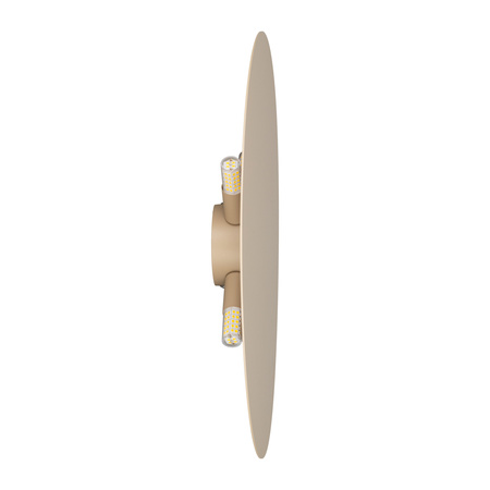 Płaski okrągły kinkiet 40cm w kolorze beżowym podświetlający ściane LUNA SABIA 4xG9 Tk Lighting 10625