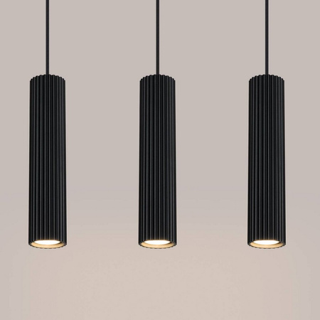 Lampa wisząca KARBON 3L czarny Sollux SL.1575